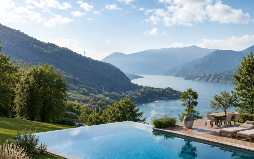 DERVIO Collinare, nuovi appartamenti con piscina e vista lago